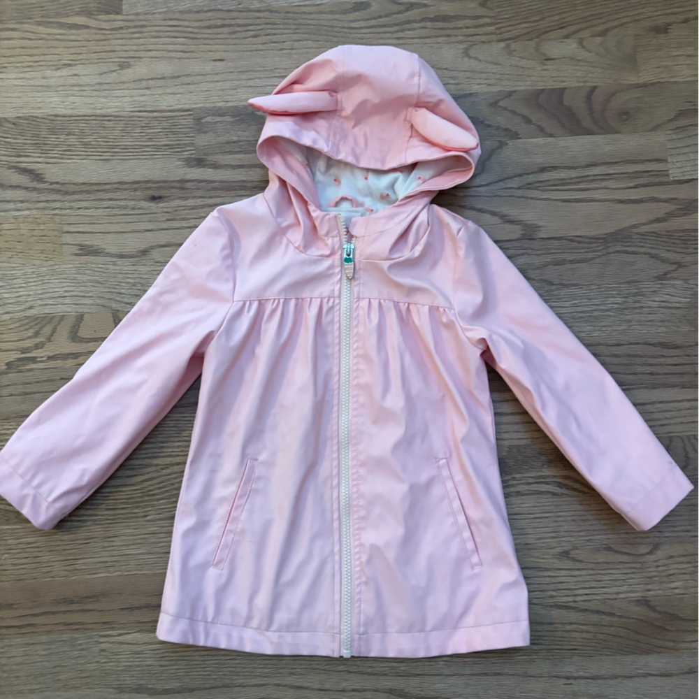 H&M Light Pink Jacket with bunny rabbit Lining